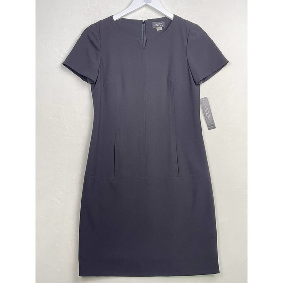 NWT Tahari Arthur Levine Black Dress‎ with Pockets , Size 0 - Picture 1 of 12
